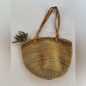 Vintage Sisal Straw Farmer’s Market Bag
